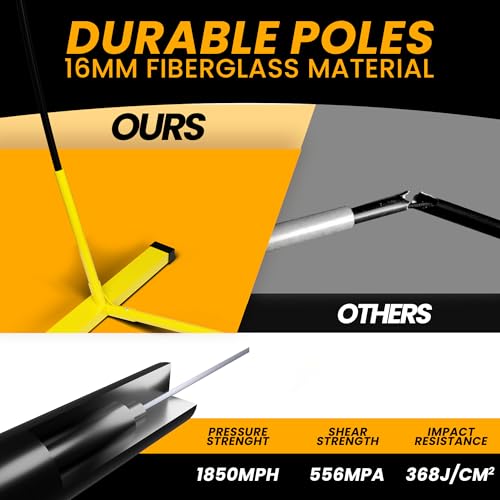 Volleyball Net Training - 12' Wide, Adjustable Height 7.4' to 8' - Portable with Carry Bag