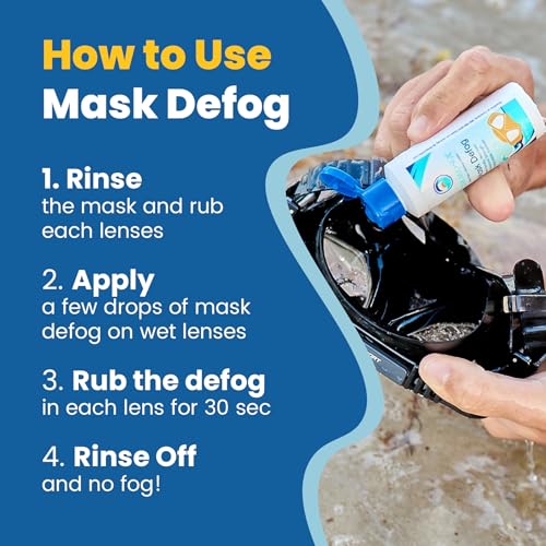 Anti-Fog Spray for Swim Goggles, Snorkel & Ski Masks - 2 Fl Oz