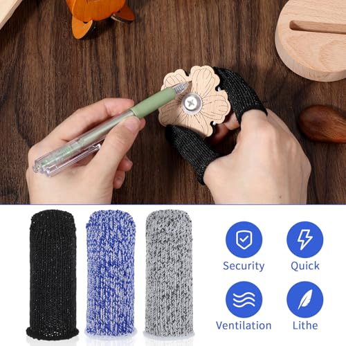 Cut Resistant Finger Protector Gloves - 24PCS Breathable Sleeves