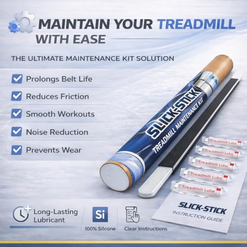 Slick-Stick Treadmill Maintenance Kit - 5 Applications with 15” Wand