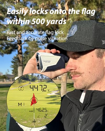 Magnetic Golf Rangefinder with Slope Switch - Blue
