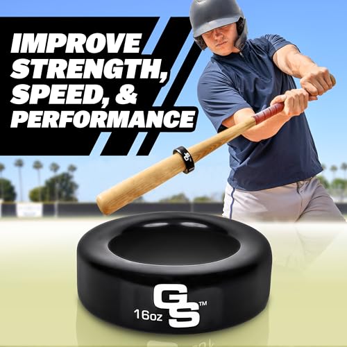 16 oz Baseball and Softball Bat Weight - Black Bat Donut for Training