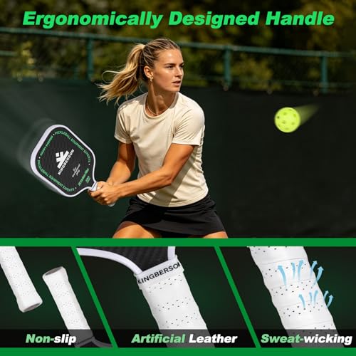 Kingberson T700 Carbon Fiber Pickleball Paddle 16mm Core USAPA Approved