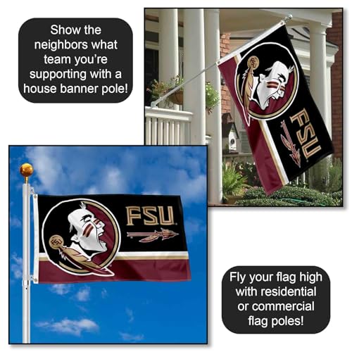 Florida State FSU Noles 3x5 College Flag Banner - Durable Polyester Tailgating & Wall Decor