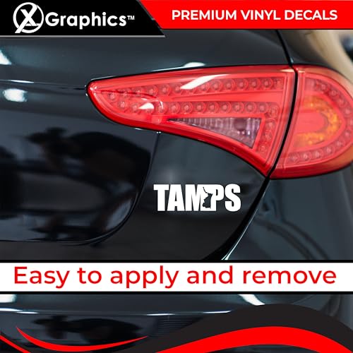 Tamaulipas Mexico Map Vinyl Decal - Waterproof Sticker - White, 8"x2.5"