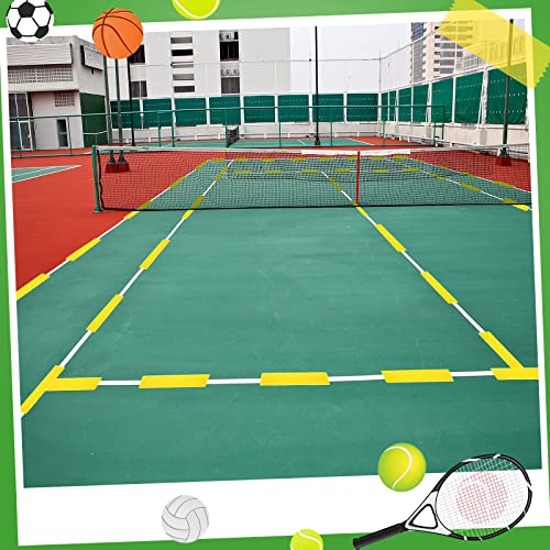 Court Line Marker Kit - 24 Yellow Boundary Markers for Sports