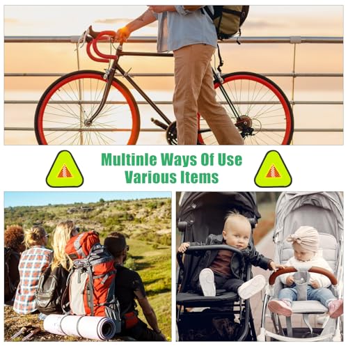 Reflective Yield Safety Triangle Sign - 7 Inch for Bikes
