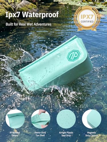 IPX7 Waterproof Fanny Pack Dry Bag - Mint, 2.5L for Kayaking