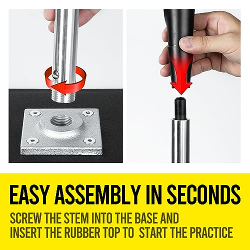Adjustable Portable Baseball Batting Tee - 25 to 37 Inch Height