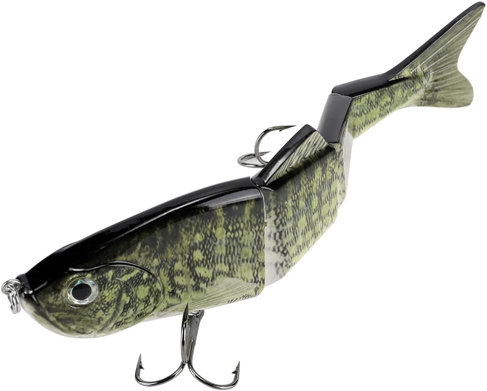 Skiennix 10-Inch Multi-Jointed Swimbait Fishing Lure - 4-Segment Giant Sinking Crankbait for Bass