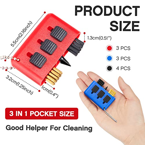 Nuanchu 10 Pcs Retractable Golf Club Brush 3-in-1 with Black, Red, Blue Variants