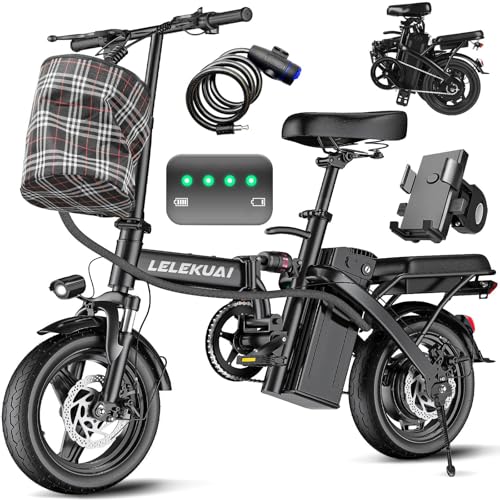 Foldable Electric Bike for Adults & Teens - 14" Mini, 20MPH