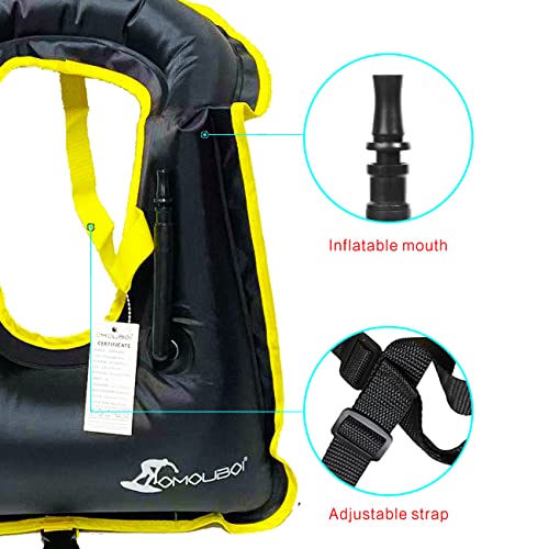 Willceal Inflatable Snorkel Vest for Adults — Water Sports Buoyancy Jacket
