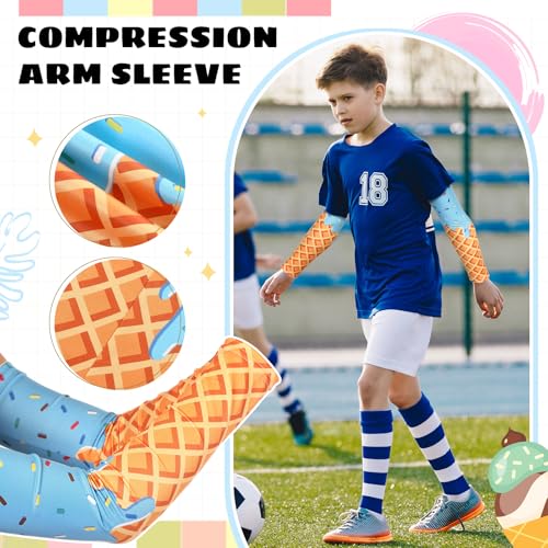 Ice Cream Drip Arm Sleeves - Classic Blue for Ages 13-18