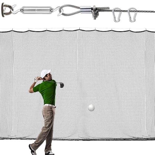 LAKNUAL 12x12ft Golf Practice Net - Backyard & Indoor Sports Barrier Kit