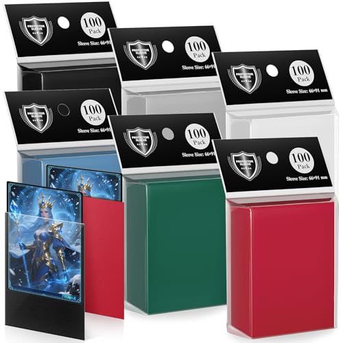 600 Pack Matte Dual Card Sleeves - Opaque Back, Tear Resistant Protectors for TCG