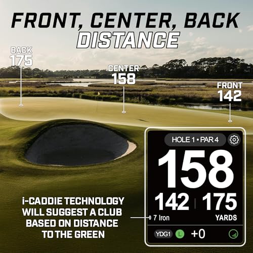 Swami Golf GPS Rangefinder - 2.5” Color Display & Scorekeeper - Blue
