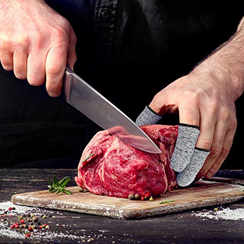 Cut Resistant Finger Cots - 2.2 Inch Reusable HPPE Protectors, 20 Pack