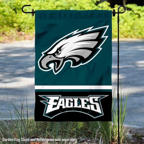 Double Sided Philadelphia Eagles Garden Flag - 12.5'' x 18''