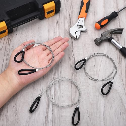 3-Piece Stainless Steel Cable Saw Set - Portable Wire Cutting Tool