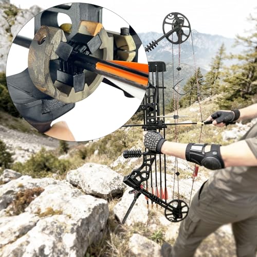 Capture Whisker Biscuit Brush Arrow Rest for Compound & Recurve Bow - Camo