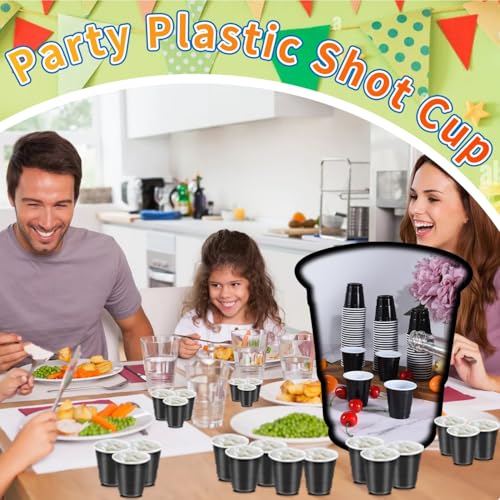 Vumdua 100 Pack 2 oz Plastic Shot Cups Disposable, Mini Disposable