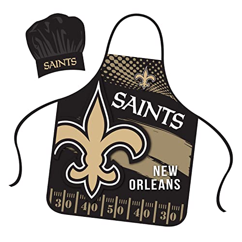 New Orleans Saints Chef Hat and Apron Set - Universal Size