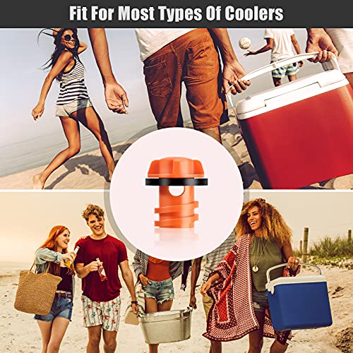 Cooler Drain Plug Replacement - High Visibility Orange