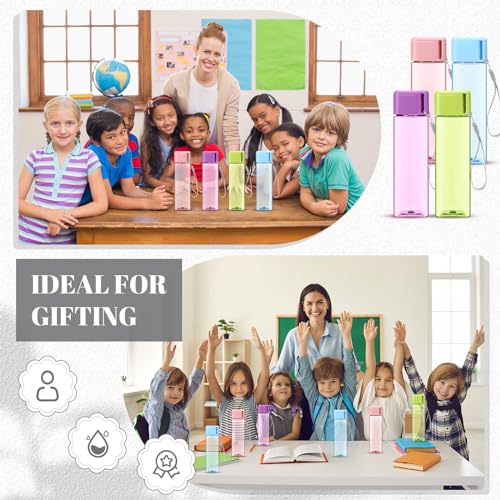 Mifoci 30 Pack 17 Oz Multicolor Leak-Proof Plastic Water Bottles Bulk
