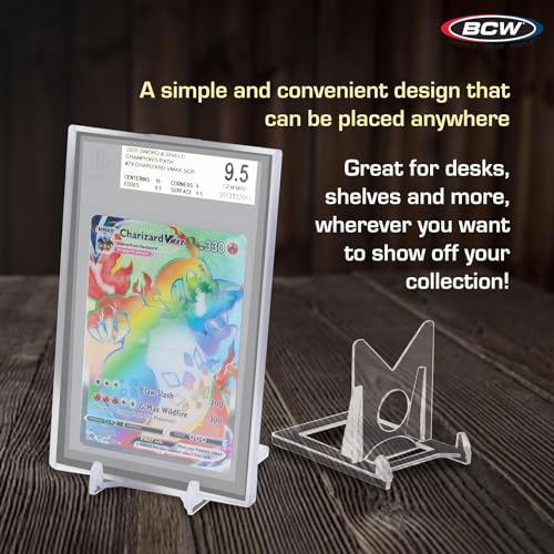 BCW 2-Piece Card Display Stands | Showcase Top Loaders, Magnetics,