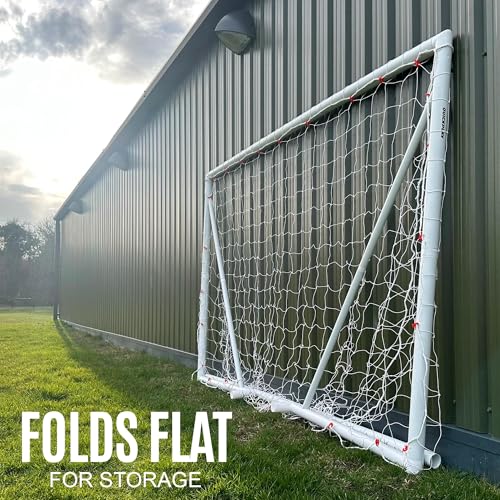 Portable Soccer Goal - 30 Second Set-Up, 8 x 5' Weatherproof Design