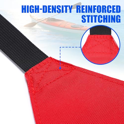2PCS Reflective Kayak Safety Flags - High Visibility Travel Flags