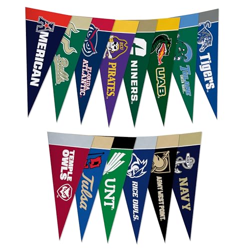 NCAA American Athletic Conference Mini Felt Pennant Set - 4" x 9"