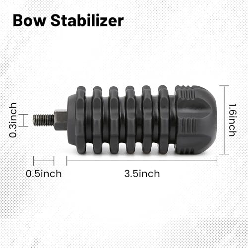 Rubber Bow Stabilizer for Recurve & Compound Bow Shooting