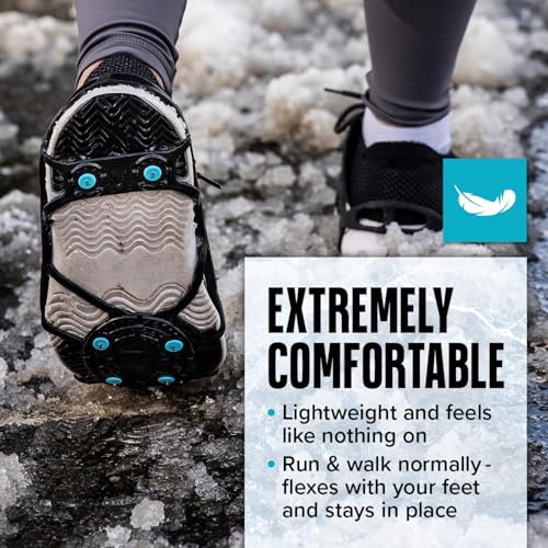 Everyday G3 Ice Cleats - Large/Extra Large Traction Spikes for Shoes & Boots