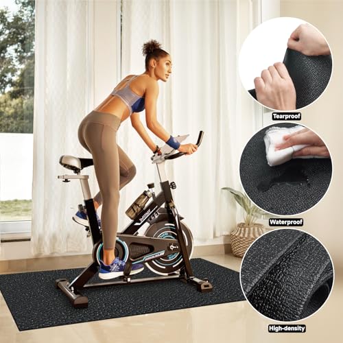 36" x 78" Anti-Slip Exercise Mat - Durable, Noise-Reducing Floor Protection