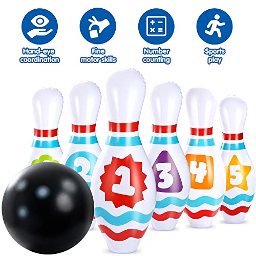 Giant Inflatable Bowling Set - Educational Bowling for Kids & Adults