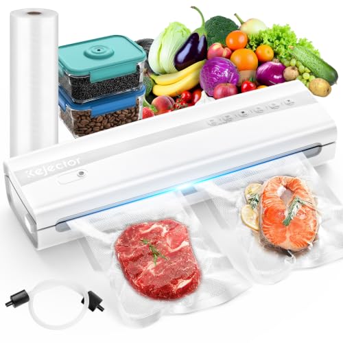 11-in-1 Food Vacuum Sealer with Moisture Sensor - White