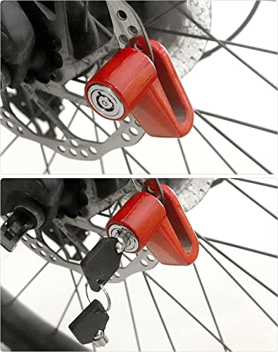 2 Pack Motorcycle Disc Brake Lock - Heavy Duty Anti-Theft Security