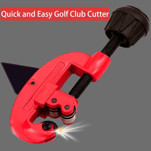 Golf Club Shaft Cutter, 2 in 1 Golf Club Cutting Tool with Built-in Deburrer, for Steel or Graphite Shaft, Handheld DIY Custom Fitted Golf Clubs