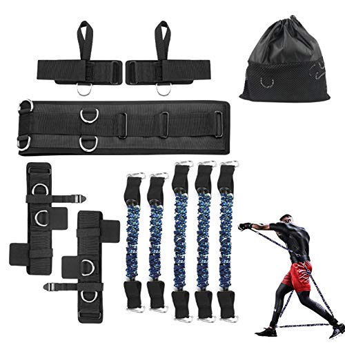 Blue-150lbs Boxing Resistance Bands Set for Speed & Power Training