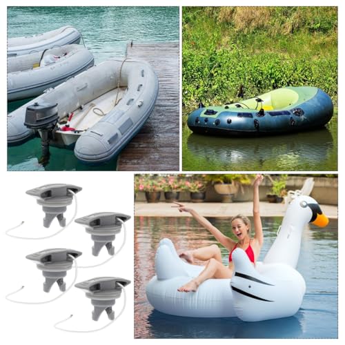 4pcs Inflatable Boat Air Valve Replacement Plugs - Leak-Proof