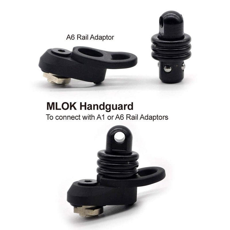 Trircok QD Adapter Sling Stud to Picatinny Rail for Sling Swivel