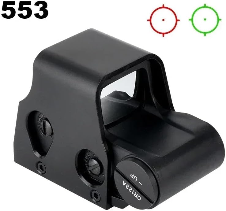 Metal 553 Red Green Dot Sight - 558 Holographic Reflex Optical Scope with NV Function & 20mm Rail Mount