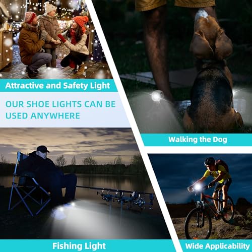 Rechargeable LED Shoe Lights for Night Walking - 1-LED Set