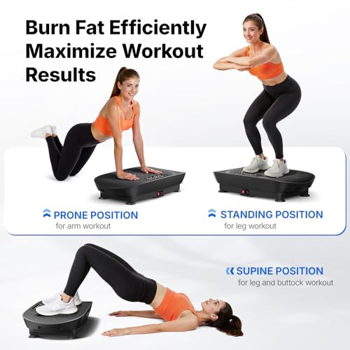 Curved Vibration Plate Exercise Machine for Lymphatic Drainage