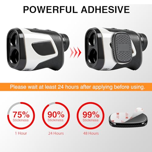 Magnetic Golf Rangefinder Holder Mount - Black