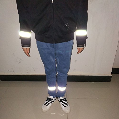 Reflective Safety Bands for Running & Cycling - 1 Pair / 2 Bands