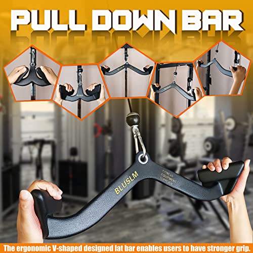 LAT Pulldown Bar for Cable Machines - Ergonomic V-Bar Handle