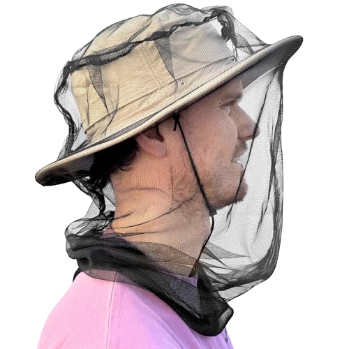 Mosquito Head Net for Insect Protection - Fits All Hats